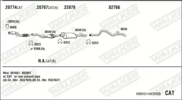 WALKER MBK014830BB