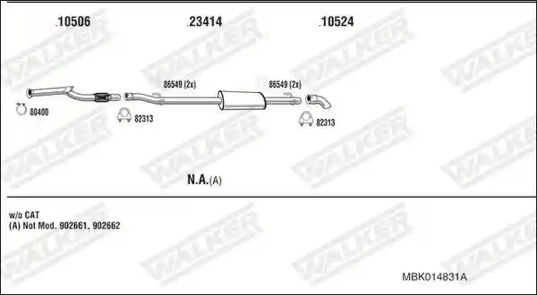 WALKER MBK014831A