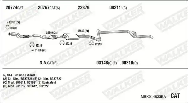 WALKER MBK014833BA