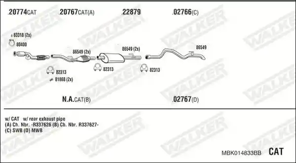 WALKER MBK014833BB