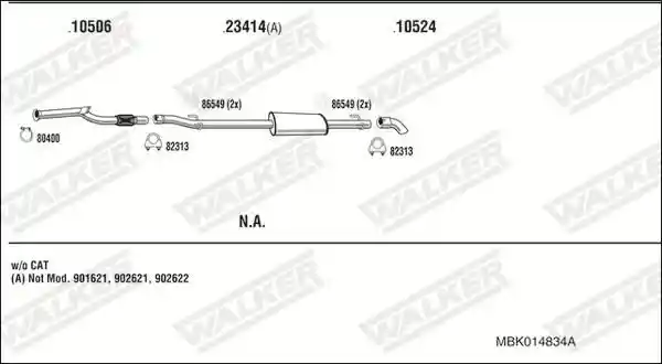 WALKER MBK014834A