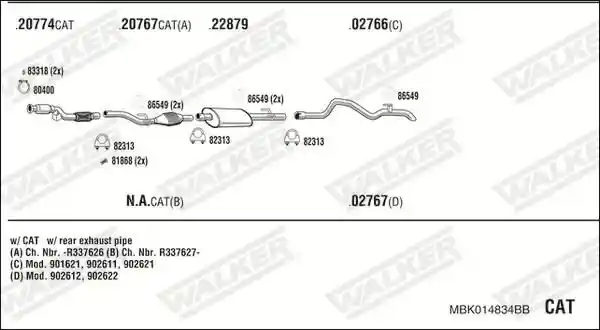 WALKER MBK014834BB