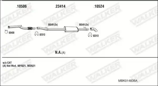 WALKER MBK014835A