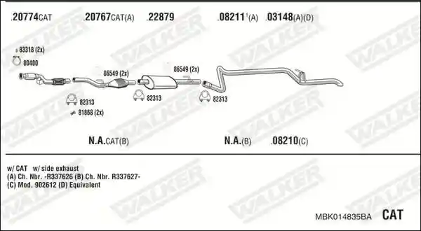 WALKER MBK014835BA