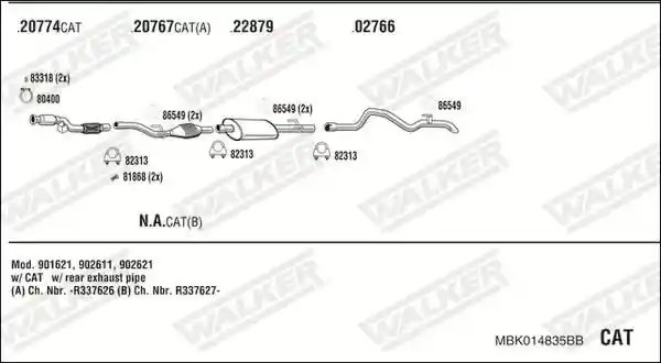 WALKER MBK014835BB