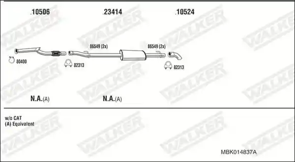 WALKER MBK014837A