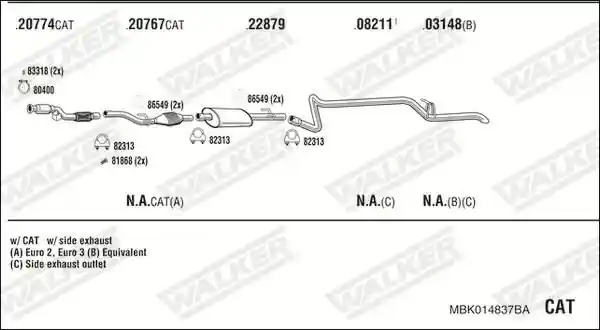 WALKER MBK014837BA