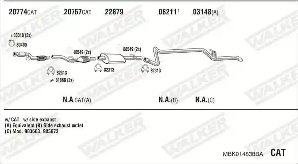 WALKER MBK014838BA