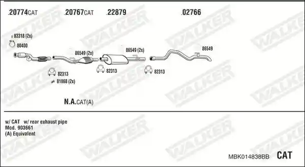 WALKER MBK014838BB