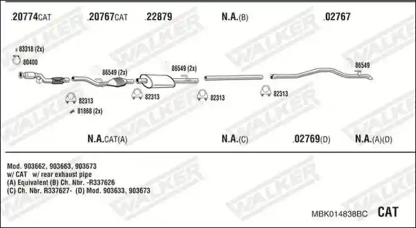 WALKER MBK014838BC