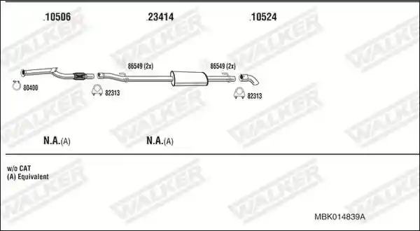 WALKER MBK014839A