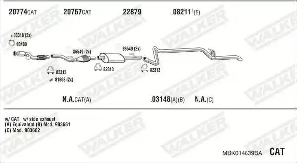 WALKER MBK014839BA