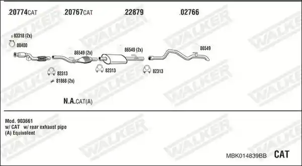 WALKER MBK014839BB