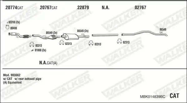 WALKER MBK014839BC