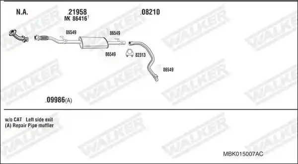 WALKER MBK015007AC