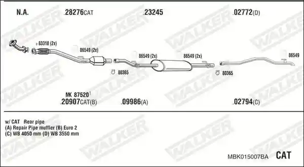 WALKER MBK015007BA