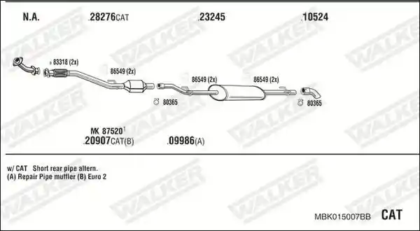 WALKER MBK015007BB
