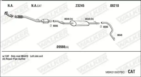 WALKER MBK015007BC