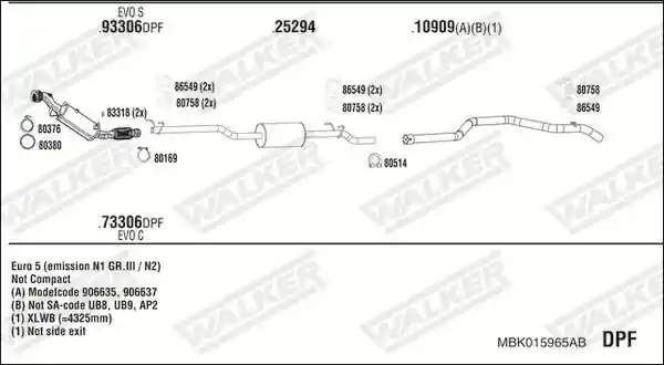 WALKER MBK015965AB