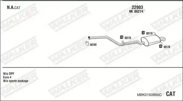 WALKER MBK016089AC