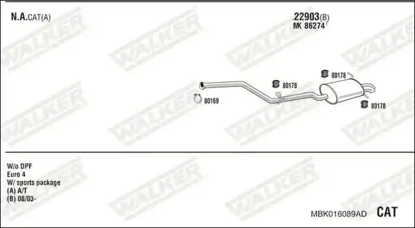 WALKER MBK016089AD