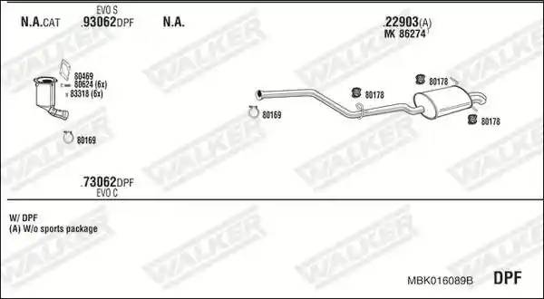 WALKER MBK016089B