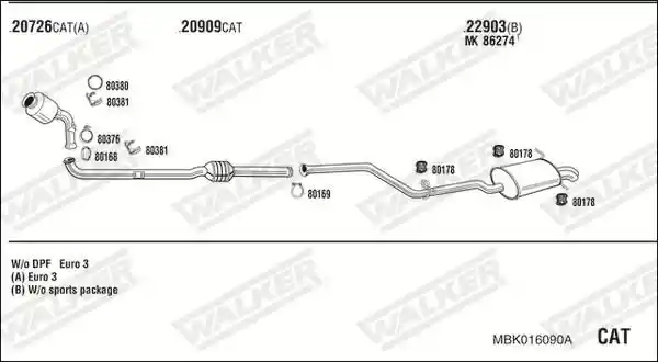 WALKER MBK016090A