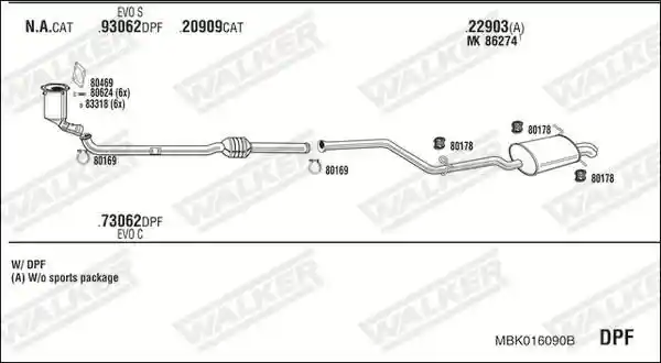WALKER MBK016090B