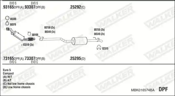 WALKER MBK016574BA