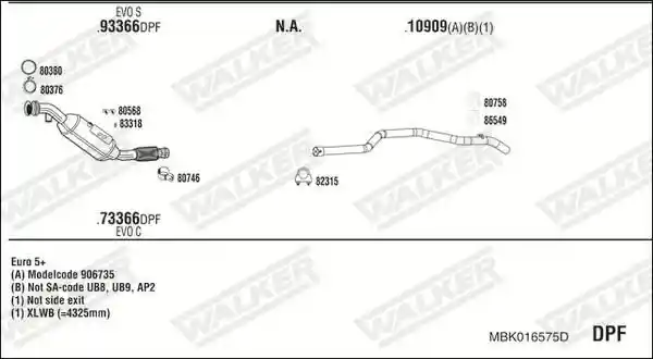 WALKER MBK016575D