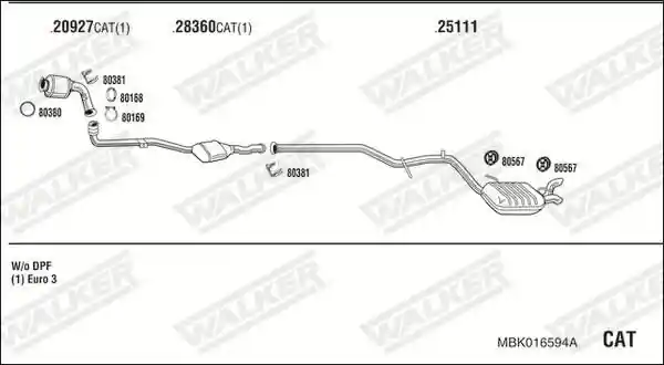 WALKER MBK016594A