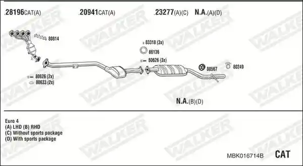 WALKER MBK016714B