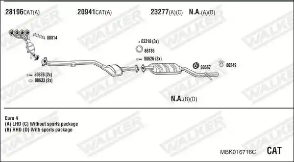WALKER MBK016716C
