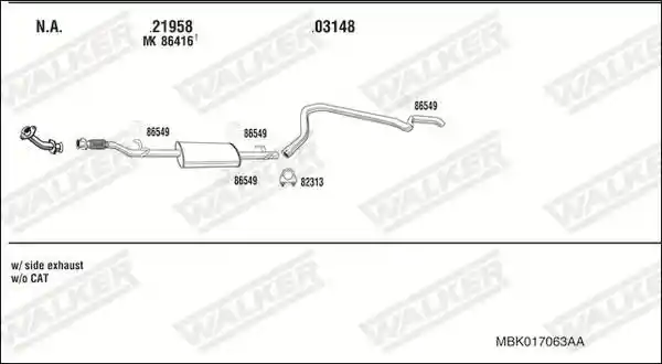 WALKER MBK017063AA