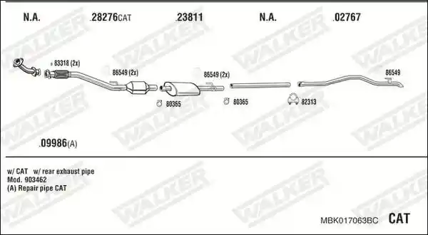 WALKER MBK017063BC