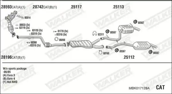 WALKER MBK017128A