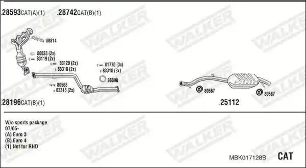WALKER MBK017128B