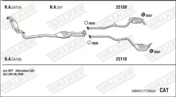 WALKER MBK017129AA