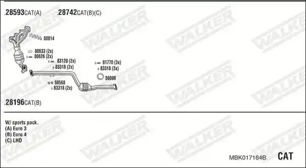 WALKER MBK017164B