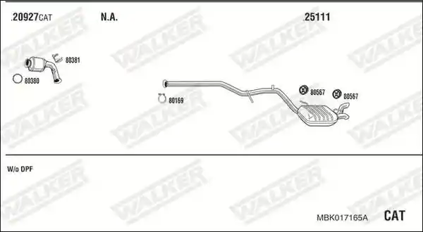 WALKER MBK017165A