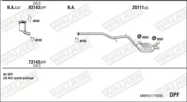 WALKER MBK017165B