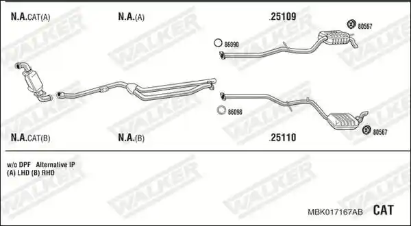 WALKER MBK017167AB