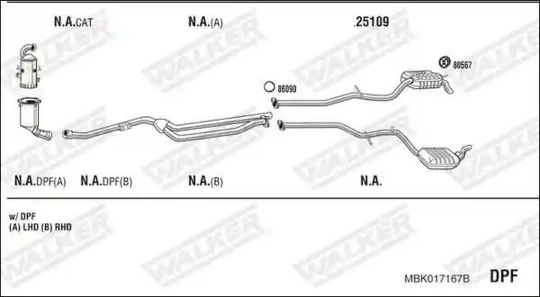 WALKER MBK017167B