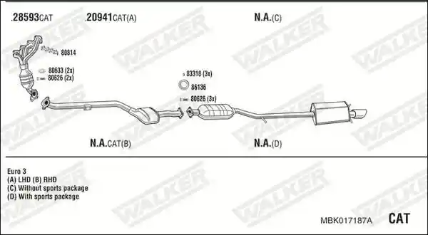 WALKER MBK017187A