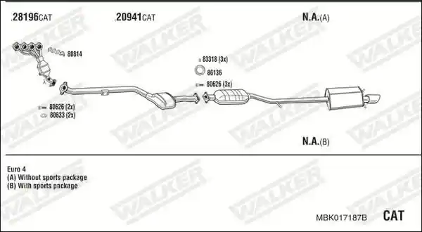 WALKER MBK017187B