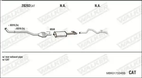 WALKER MBK017334BB