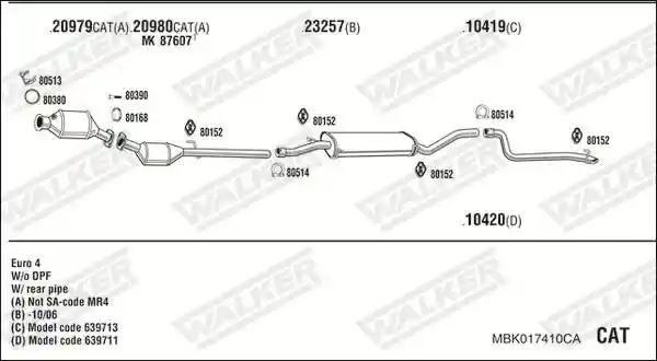 WALKER MBK017410CA