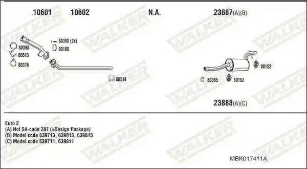 WALKER MBK017411A