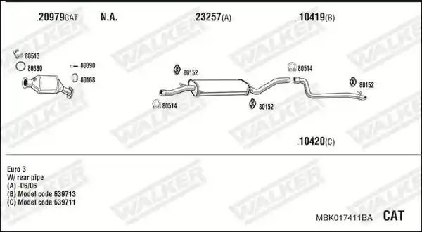 WALKER MBK017411BA