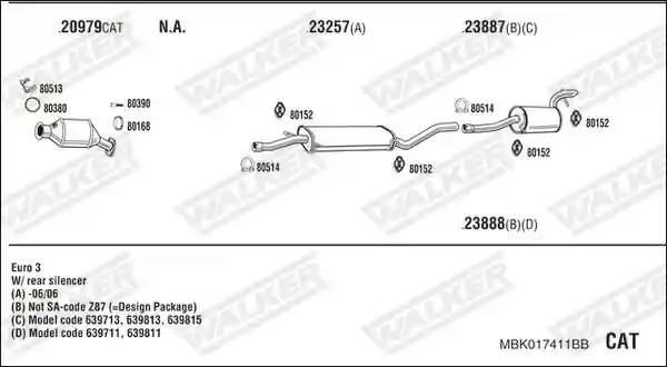 WALKER MBK017411BB